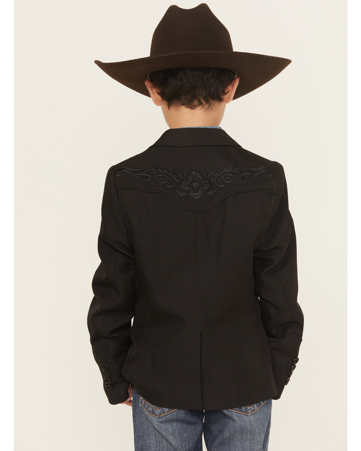Scully Boys' Floral Embroidered Button-Down Sportcoat