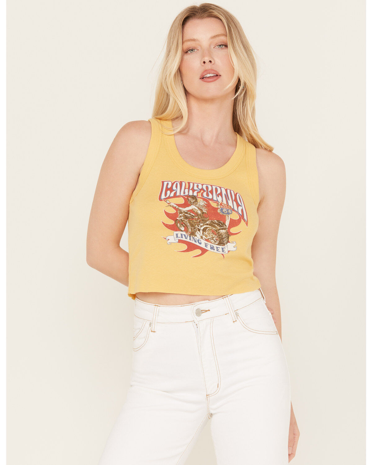 Youth in Revolt Women's California Motorcycle Cropped Tank