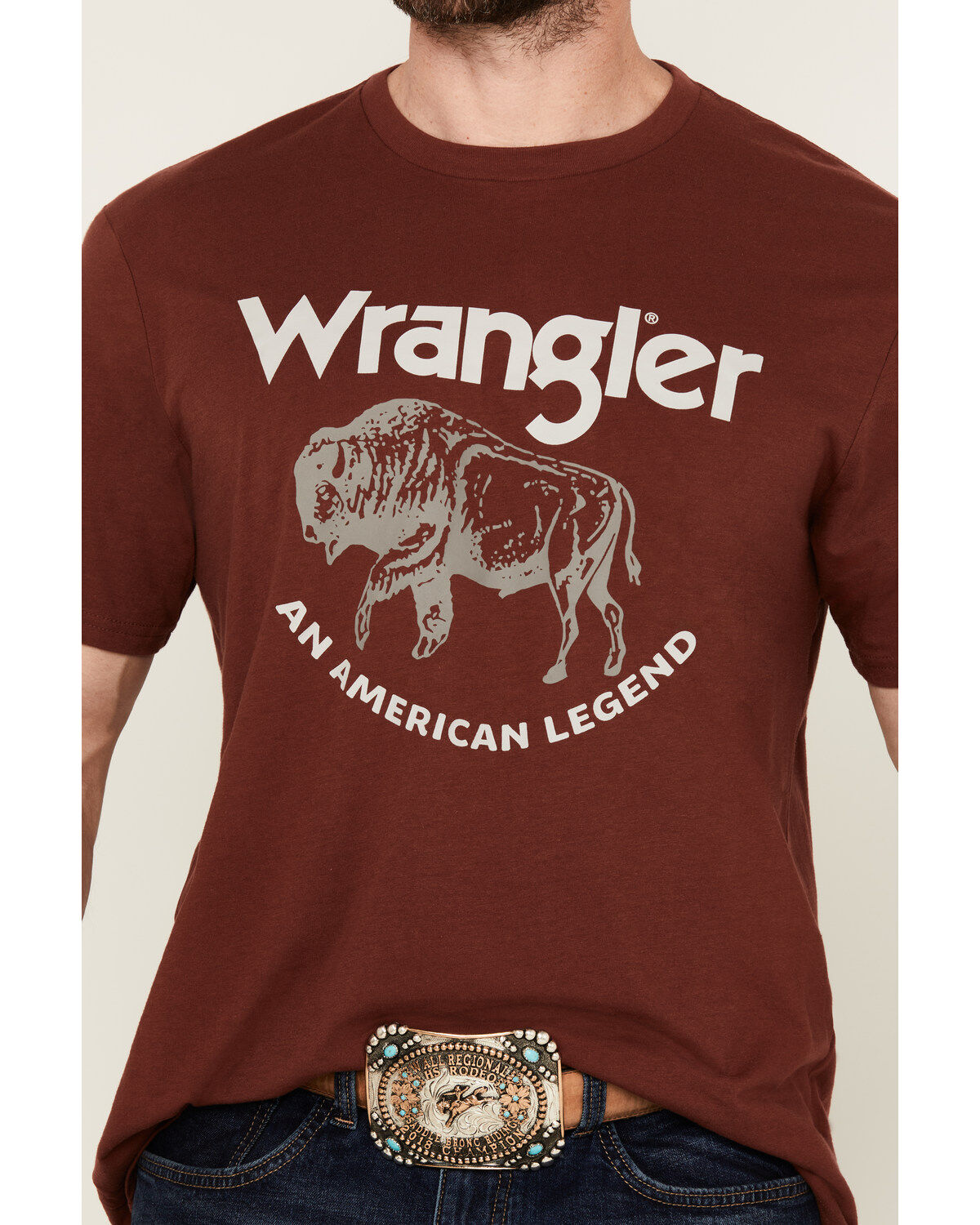 Wrangler Men's Boot Barn Exclusive Buffalo Logo Short Sleeve Graphic T-Shirt