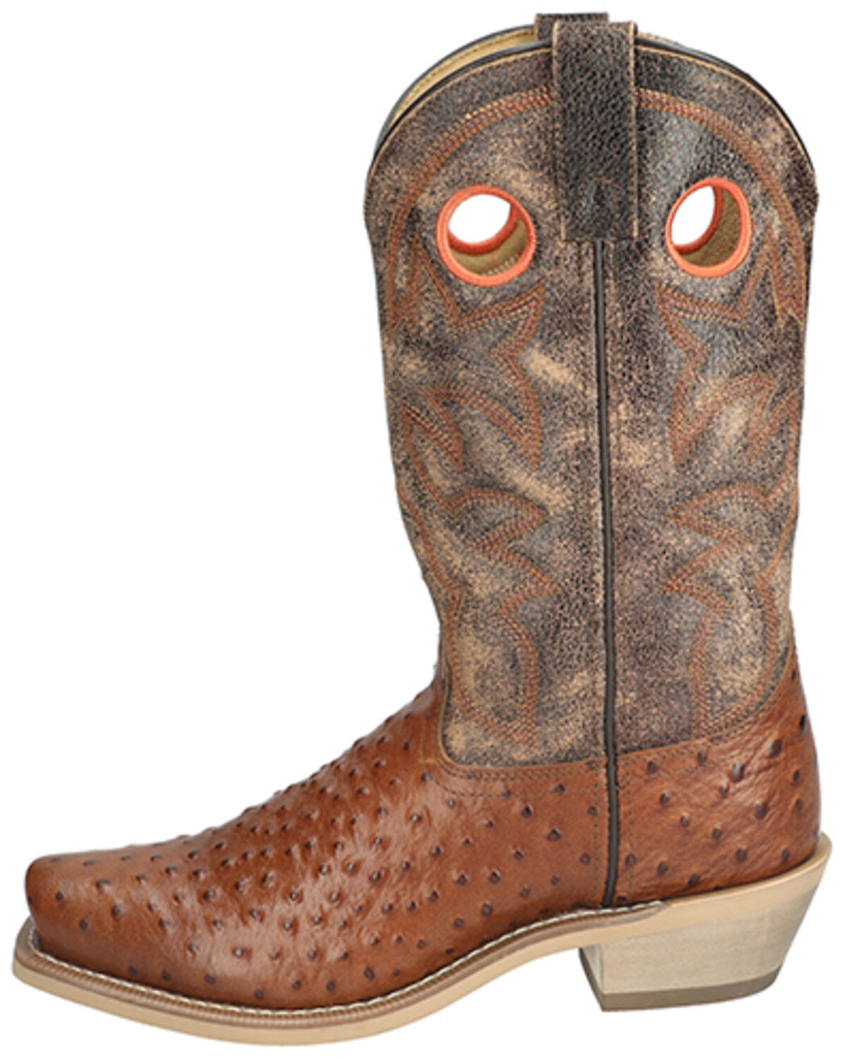 Smoky Mountain Men's Santa Fe Ostrich Print Performance Boots - Square Toe