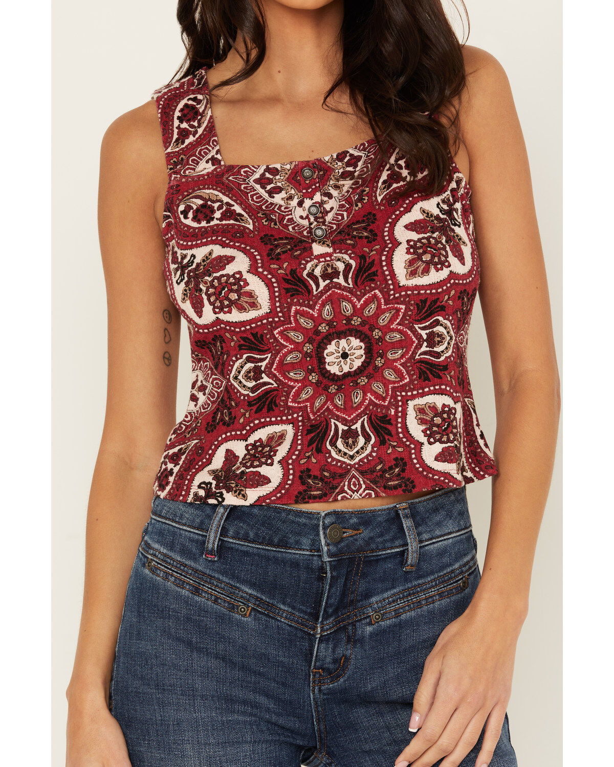 Idyllwind Women's Linmar Printed Button-Down Tank