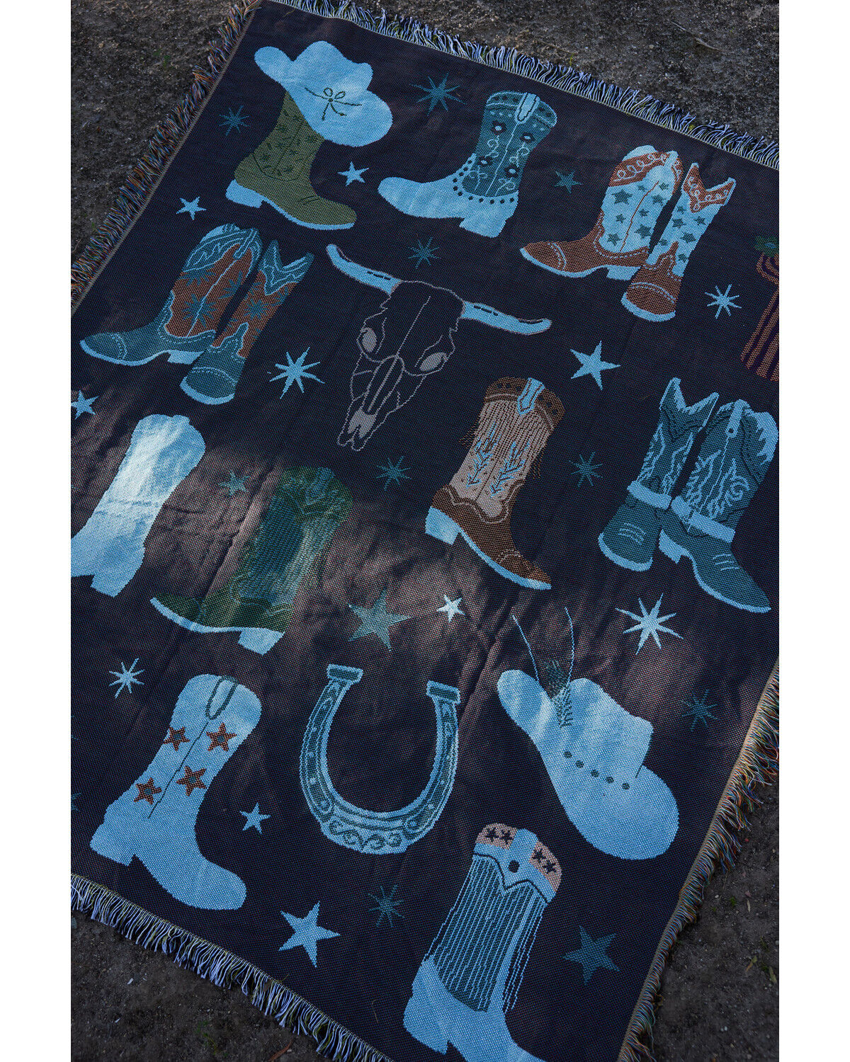 Boot Barn Summer Western Icons Throw Blanket