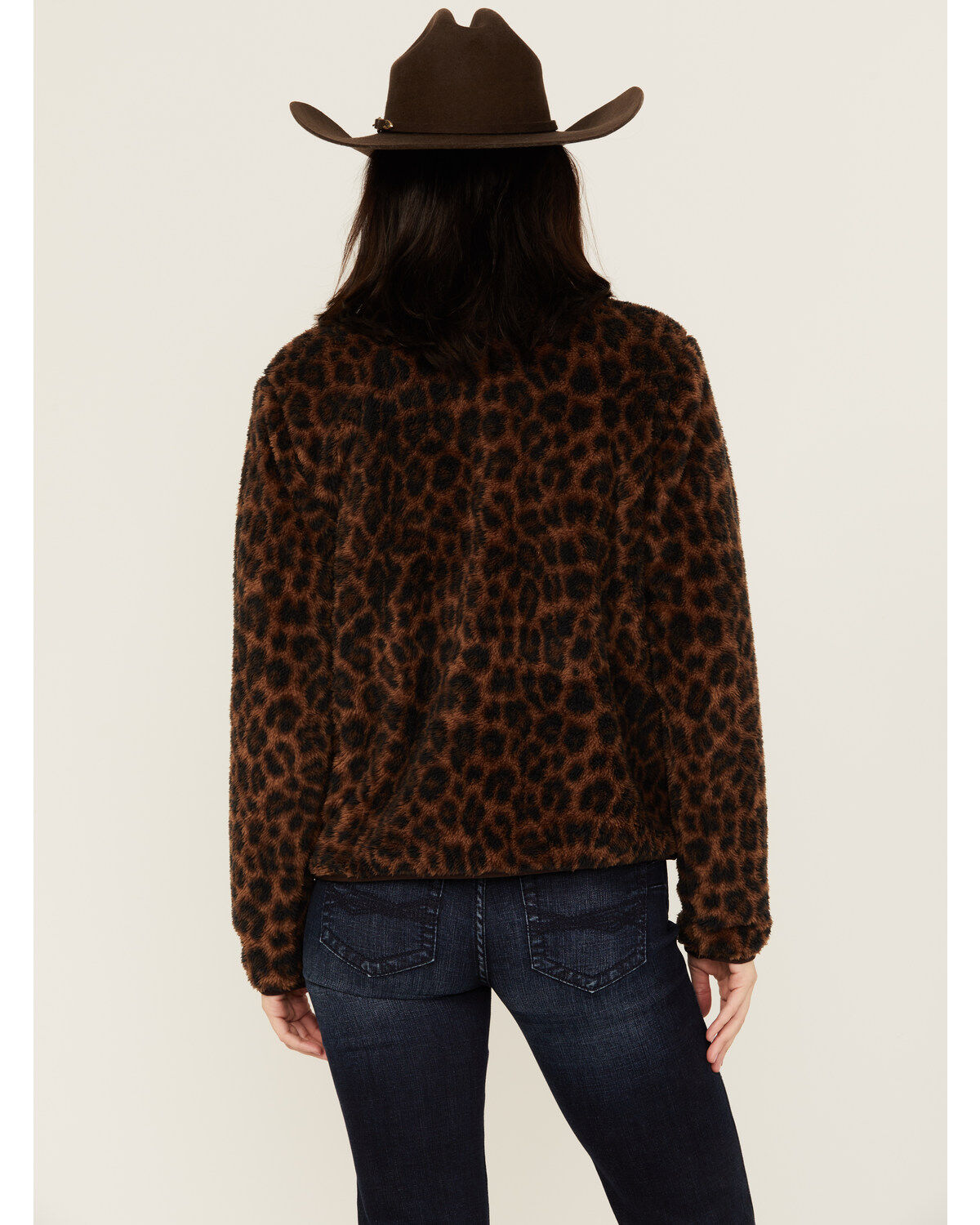 Ariat Women's Berber Leopard Print Sherpa Pullover