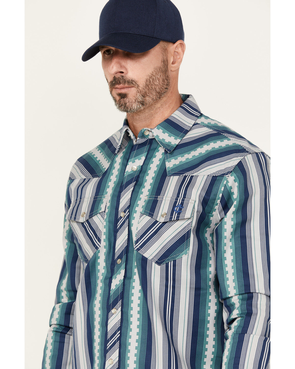 Cody James Men's FR Mesa Printed Long Sleeve Pearl Snap Western Work Shirt