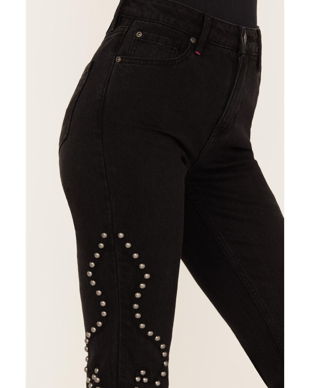 Idyllwind Women's Alameda High Risin Studded Stretch Flare Jeans