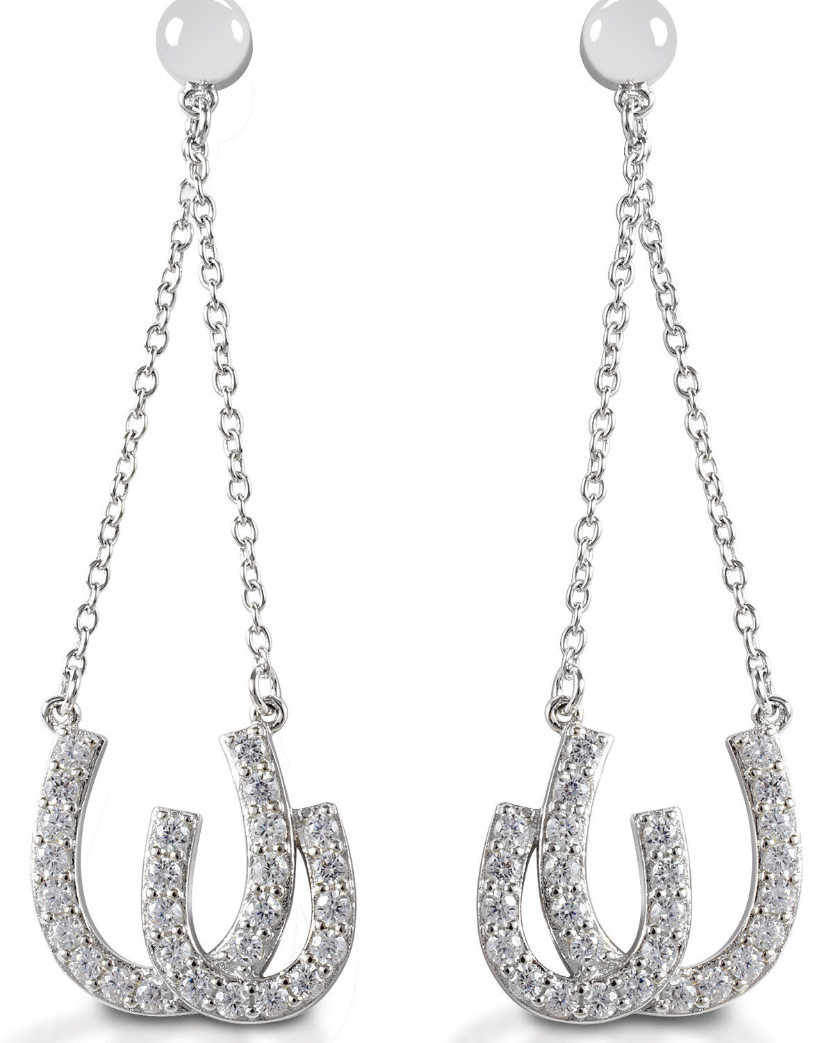Kelly Herd Women's Double Horseshoe Earrings