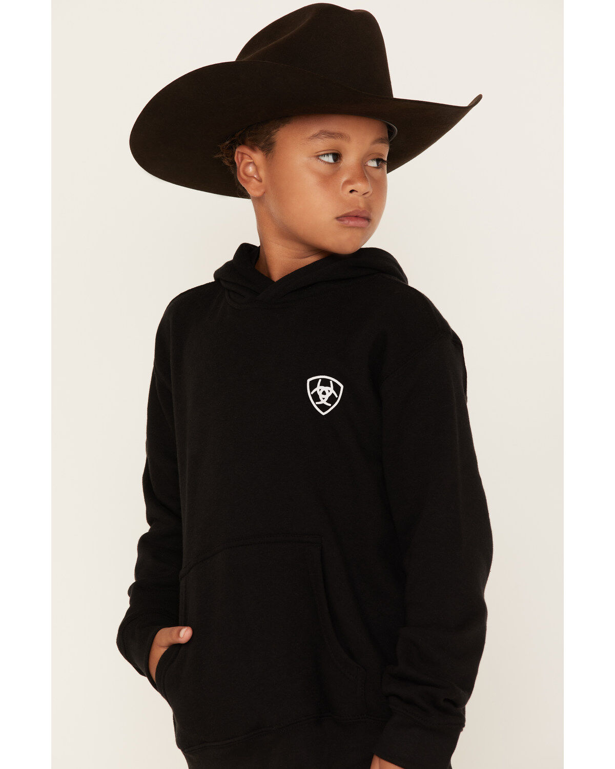 Ariat Boys' Mexico Flag Logo Graphic Hooded Sweatshirt