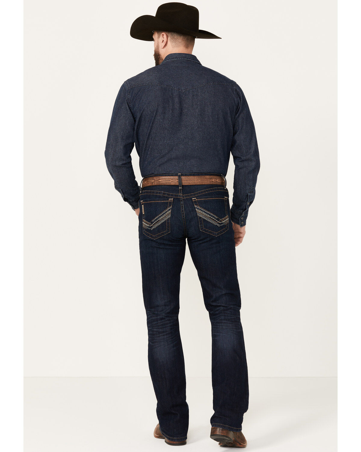 Cinch Men's Ian Dark Rinse Slim Bootcut Performance Stretch Denim Jeans