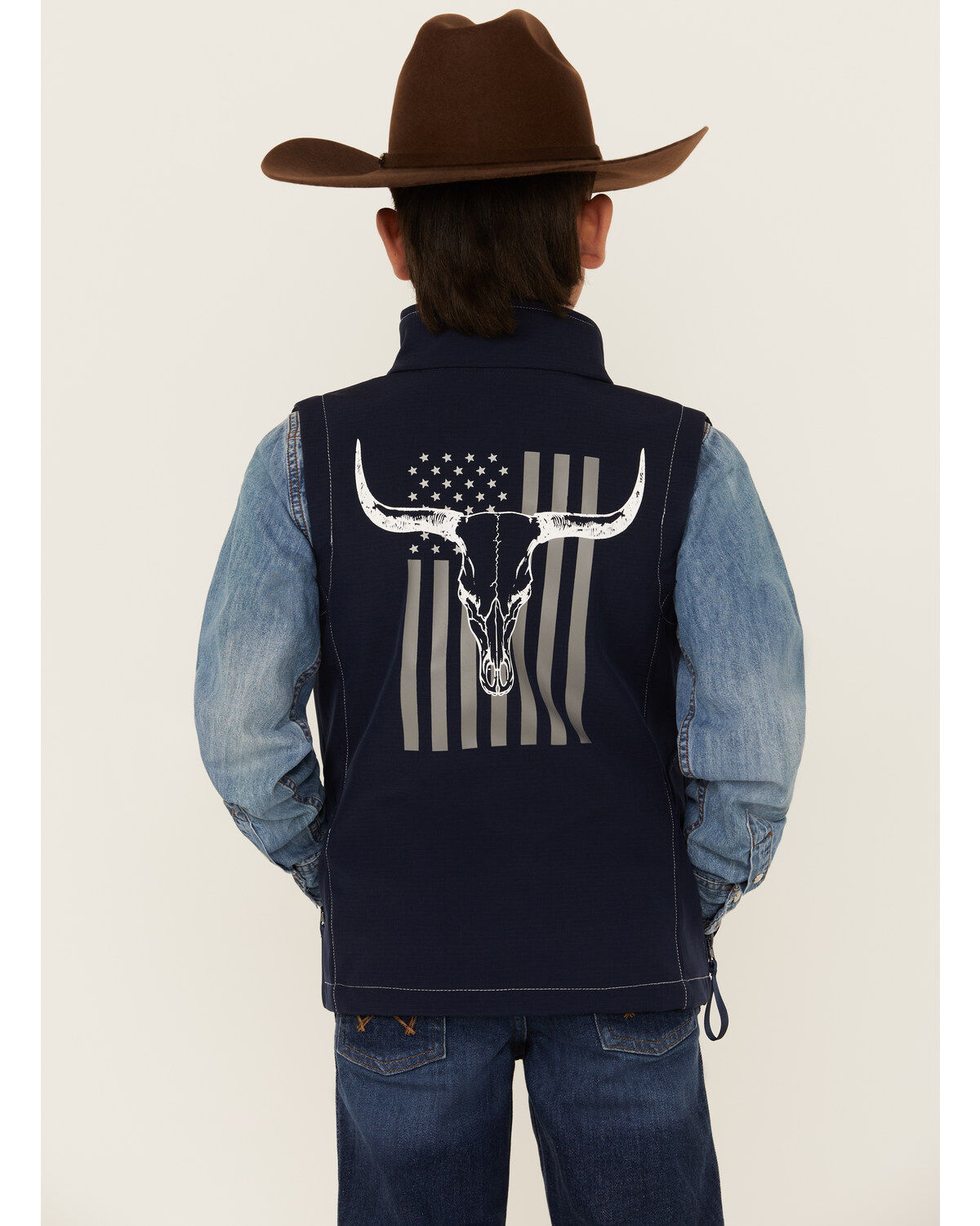 Cowboy Hardware Boys' Skull Flag Vest