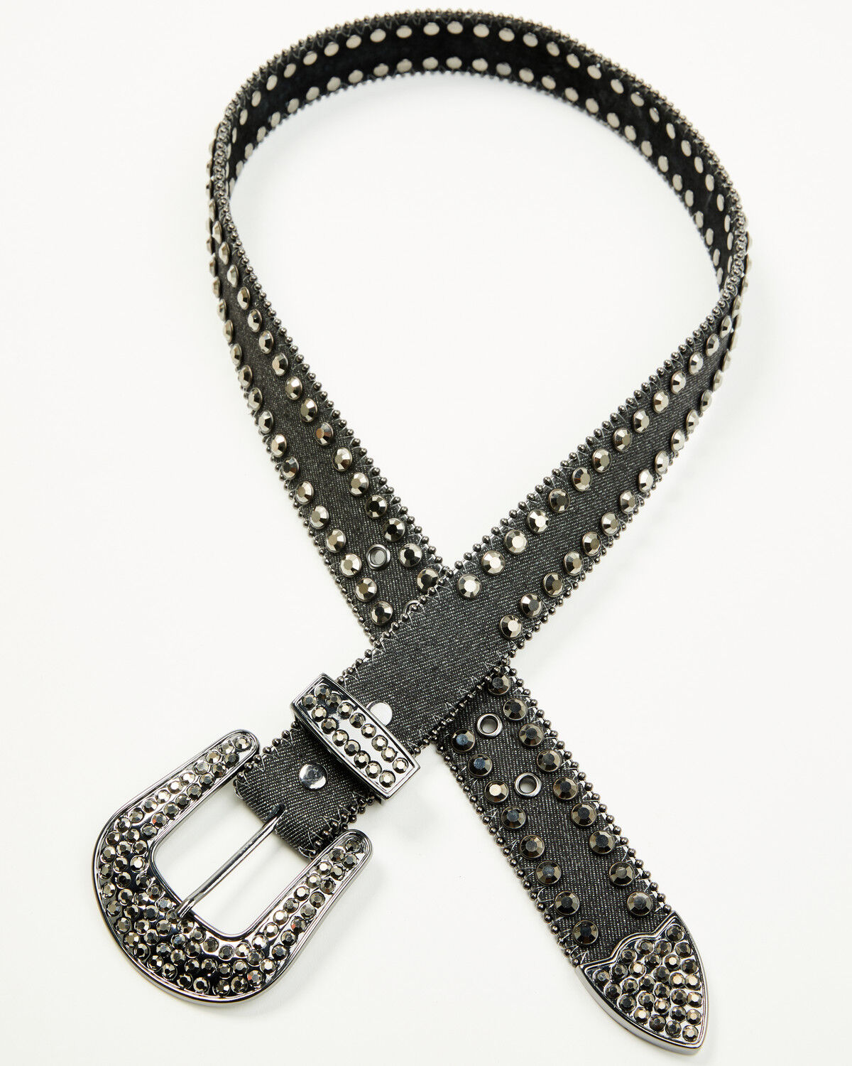 Shyanne Women's Denim Embellished Bling Belt