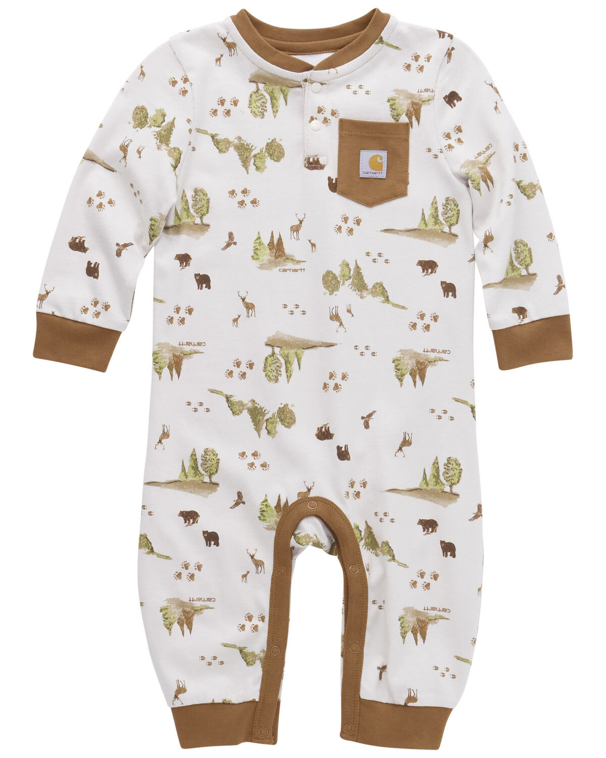 Carhartt Infant Boys' Tree Print Long Sleeve Onesie