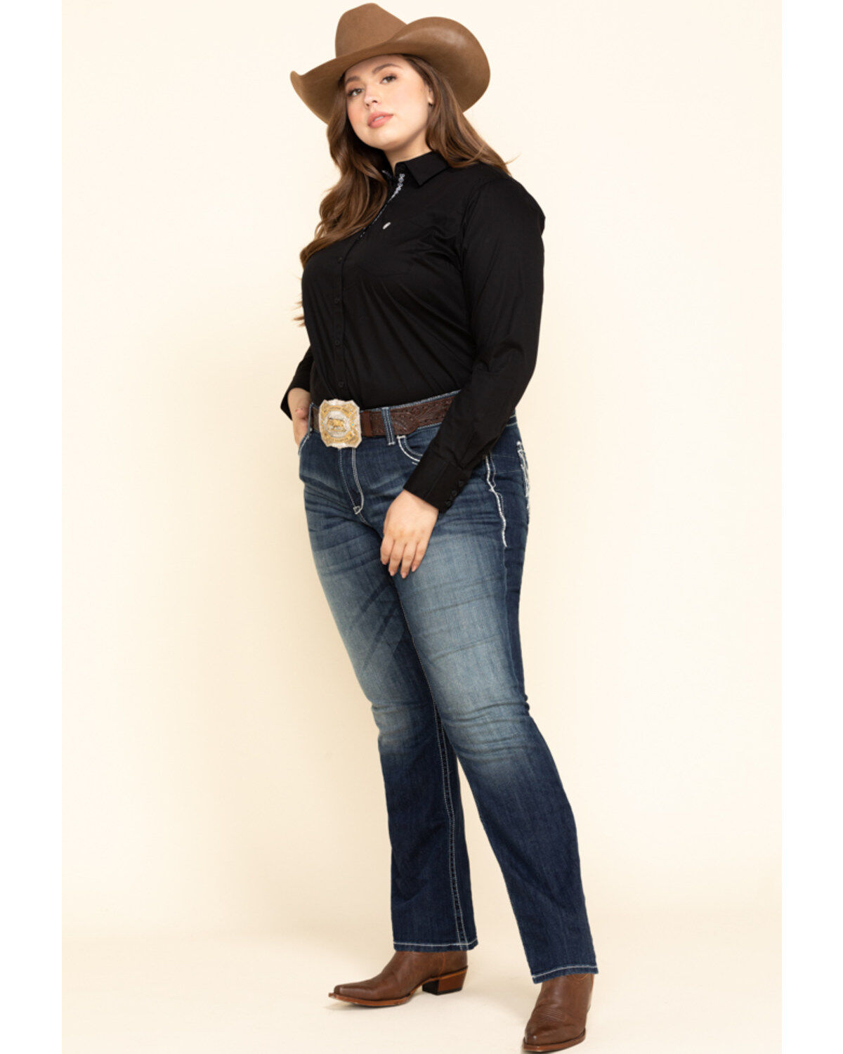 Ariat Women's Black Kirby Stretch Shirt - Plus