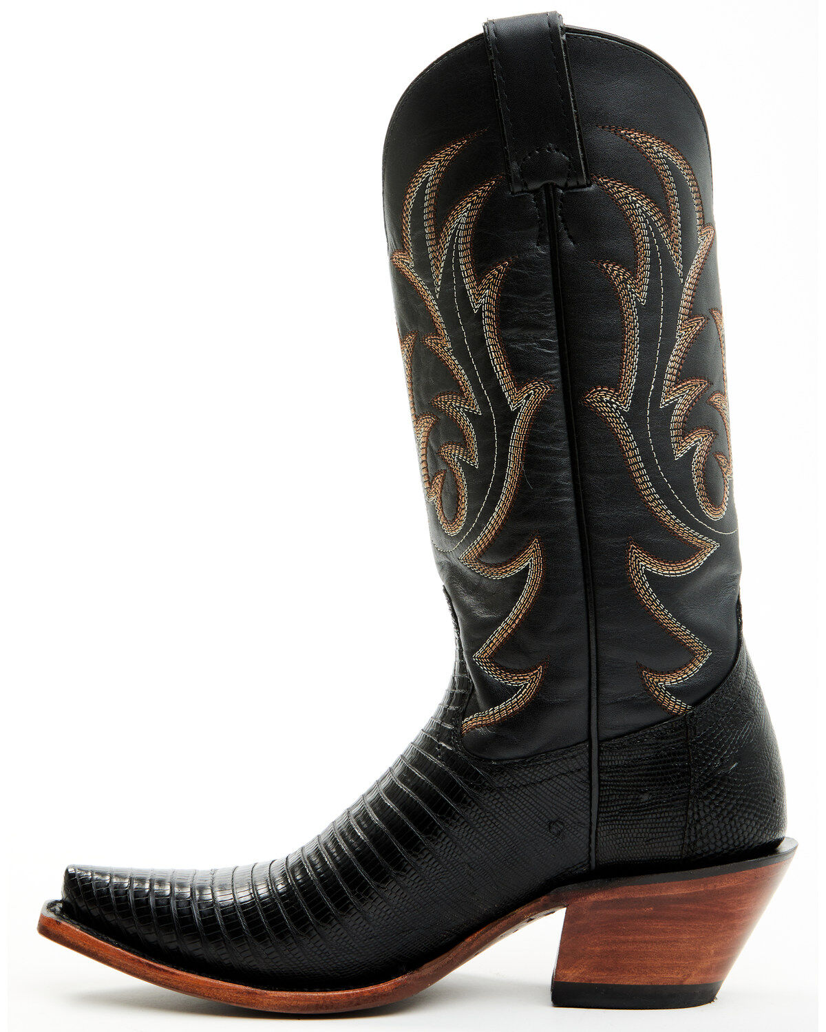 Shyanne Women's Ebonie Exotic Lizard Western Boots - Snip Toe