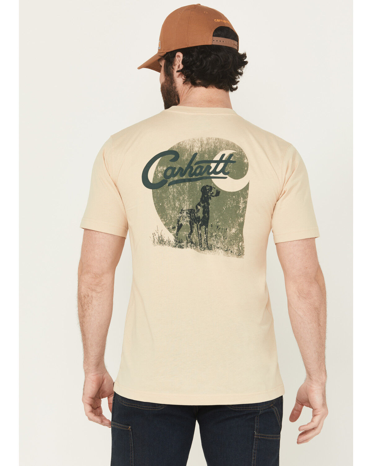 Carhartt Men's Dog Relaxed Fit Lightweight Short Sleeve Pocket T-Shirt