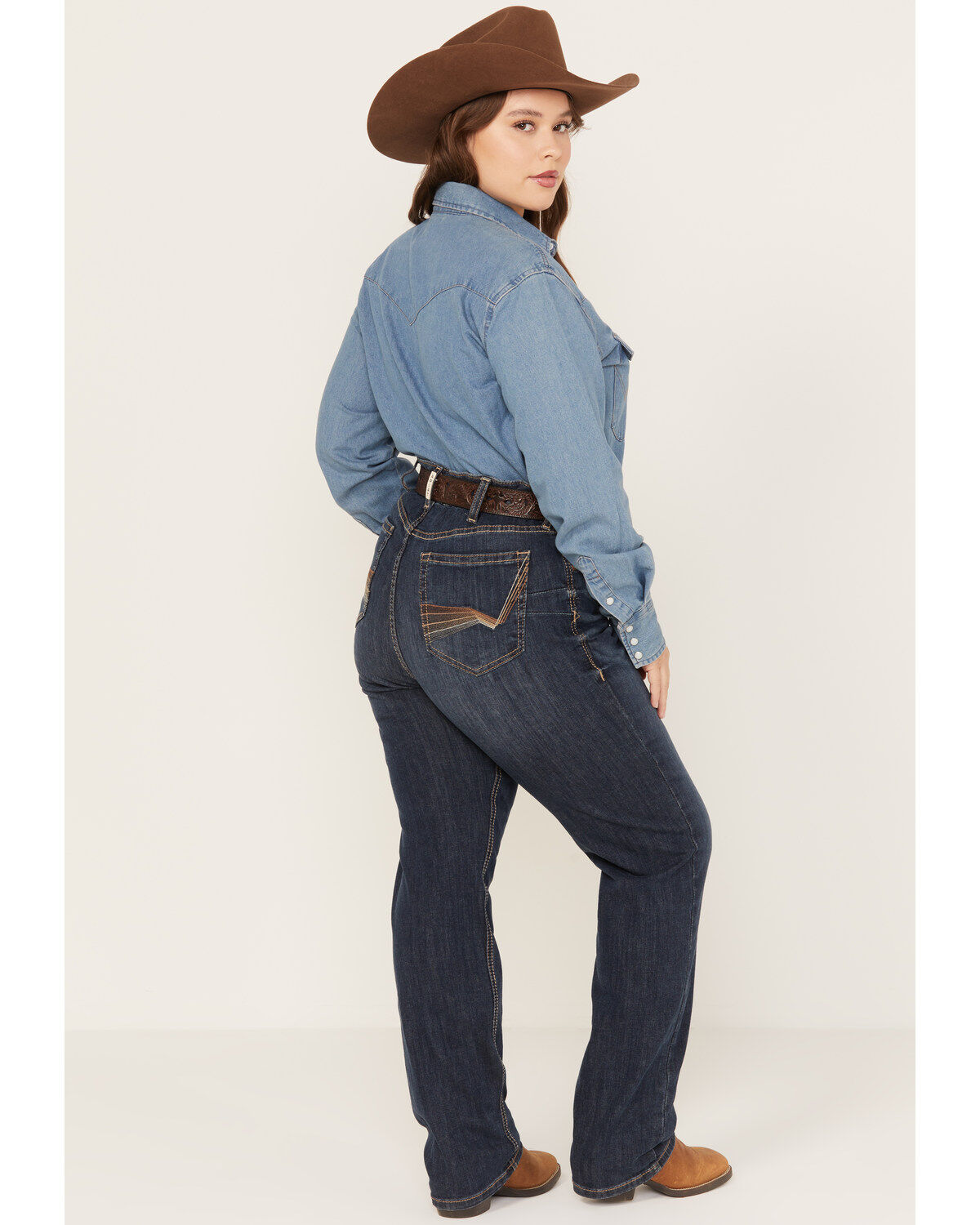 Ariat Women's R.E.A.L. Perfect Rise Analise Stackable Straight Leg Jeans - Plus