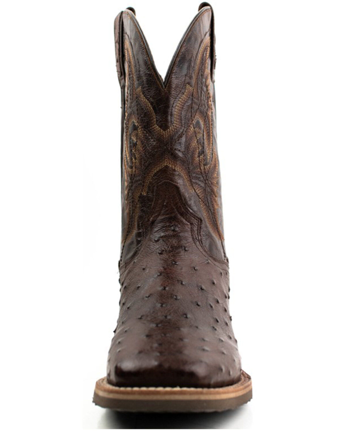 Dan Post Men's Alamosa Hand Ostrich Quill Western Boots - Broad Square Toe
