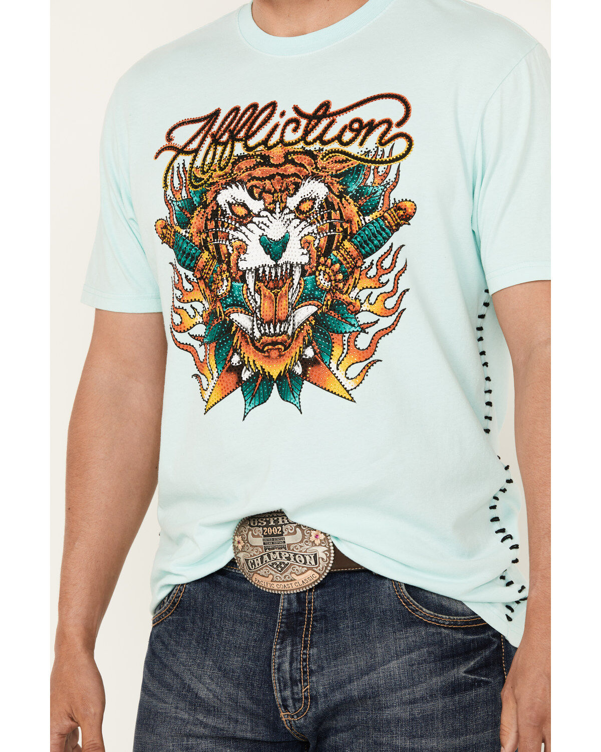 Affliction Men's Nightstalk Short Sleeve Graphic T-Shirt