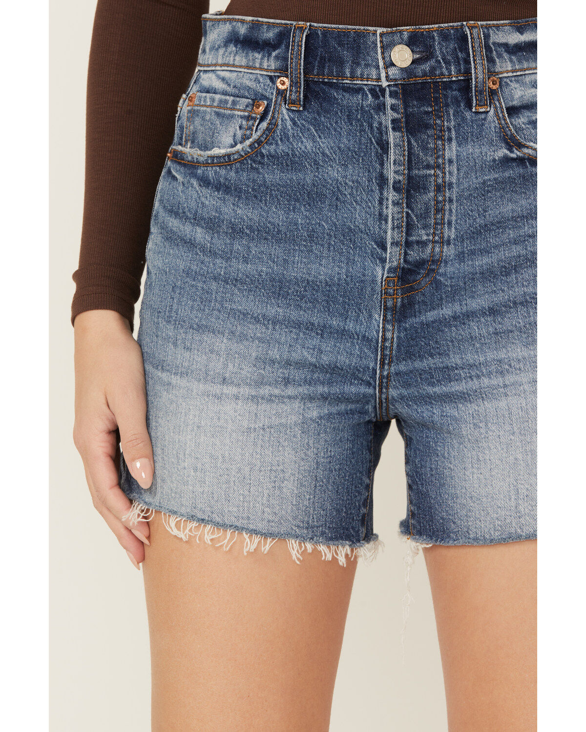 Daze Women's Bottom Line In Tru Vintage High Rise Shorts