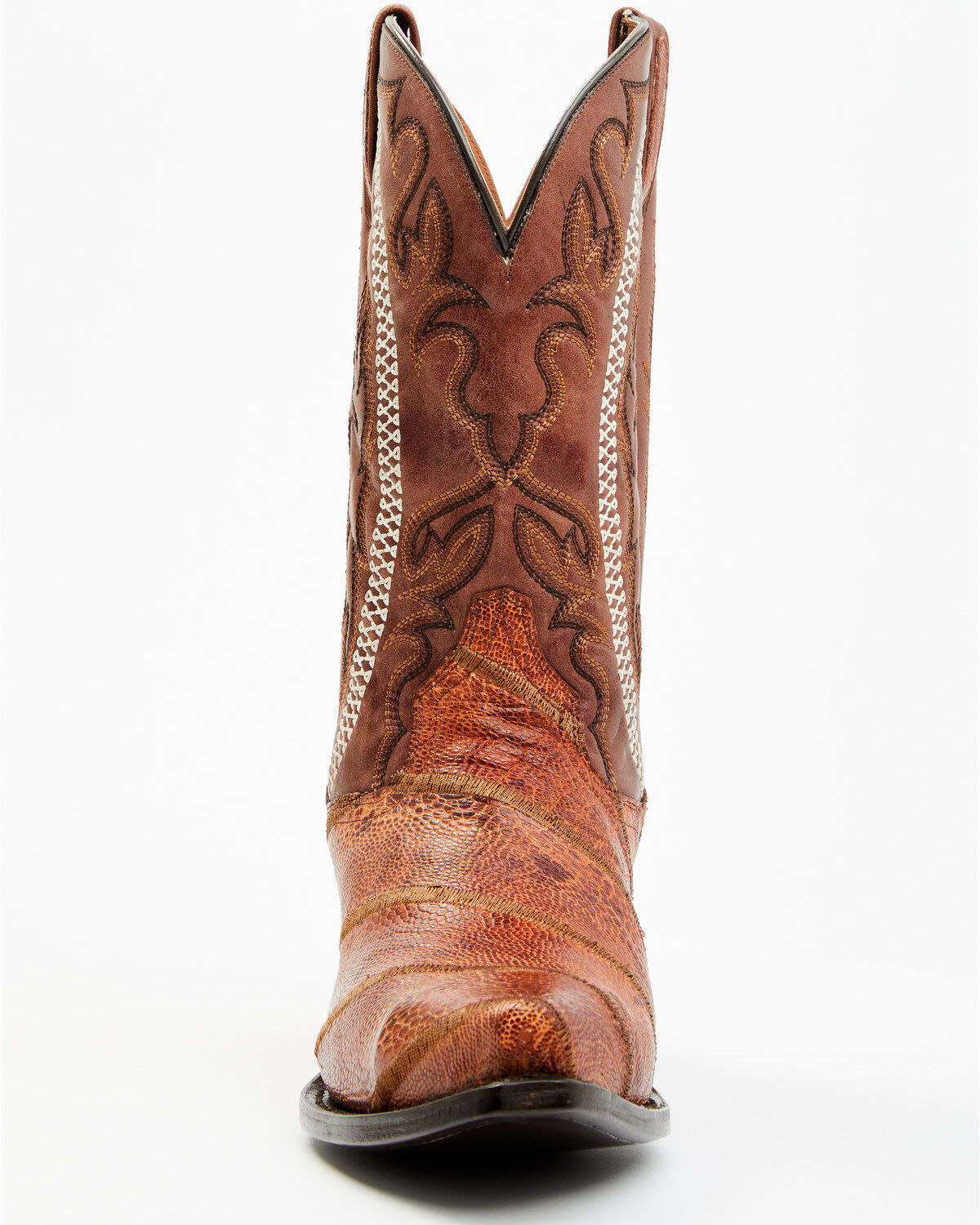 Dan Post Men's Exotic Ostrich Leg Western Boots - Snip Toe