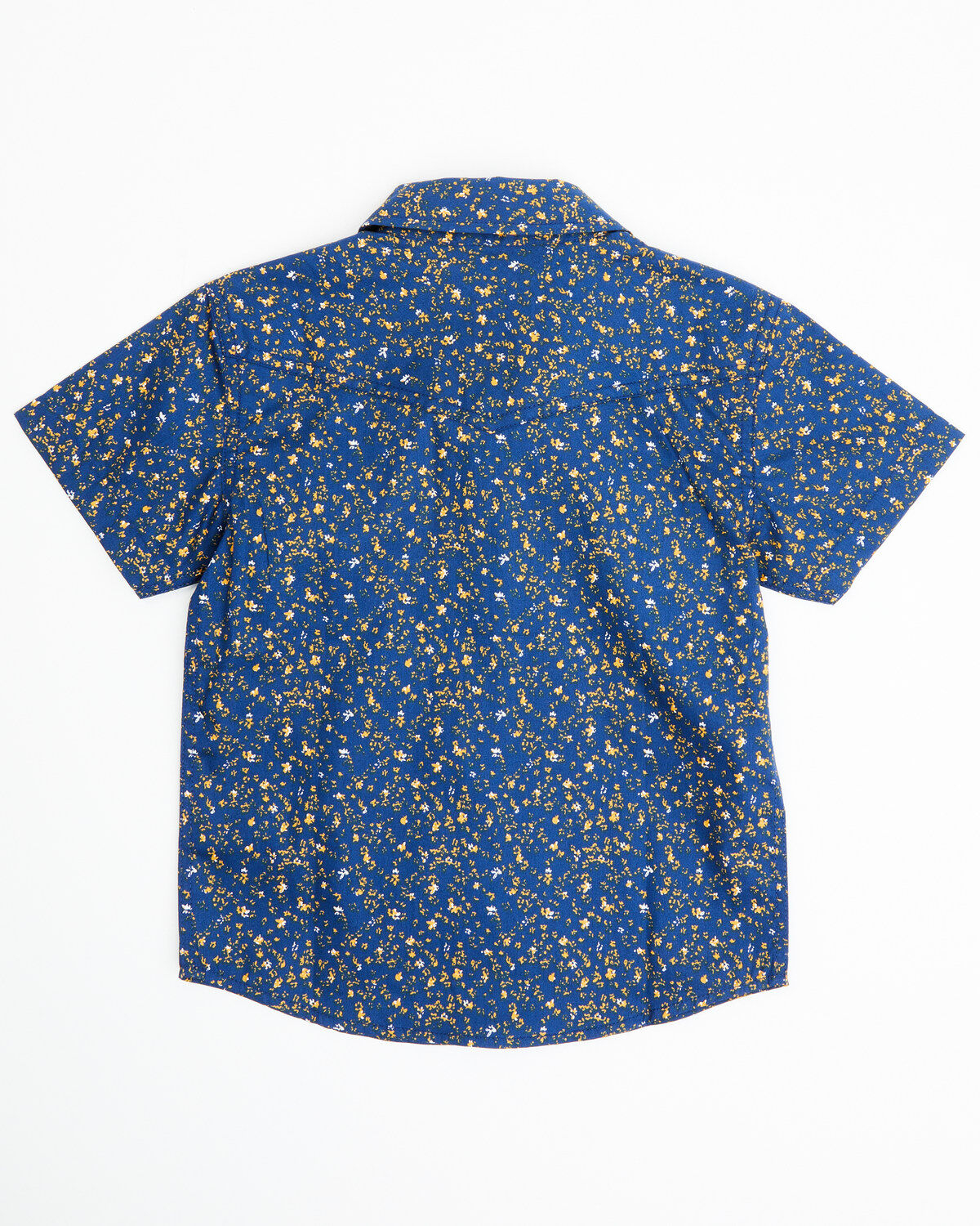 Cody James Toddler Boys' Meadowlark Floral Print Short Sleeve Snap Western Shirt