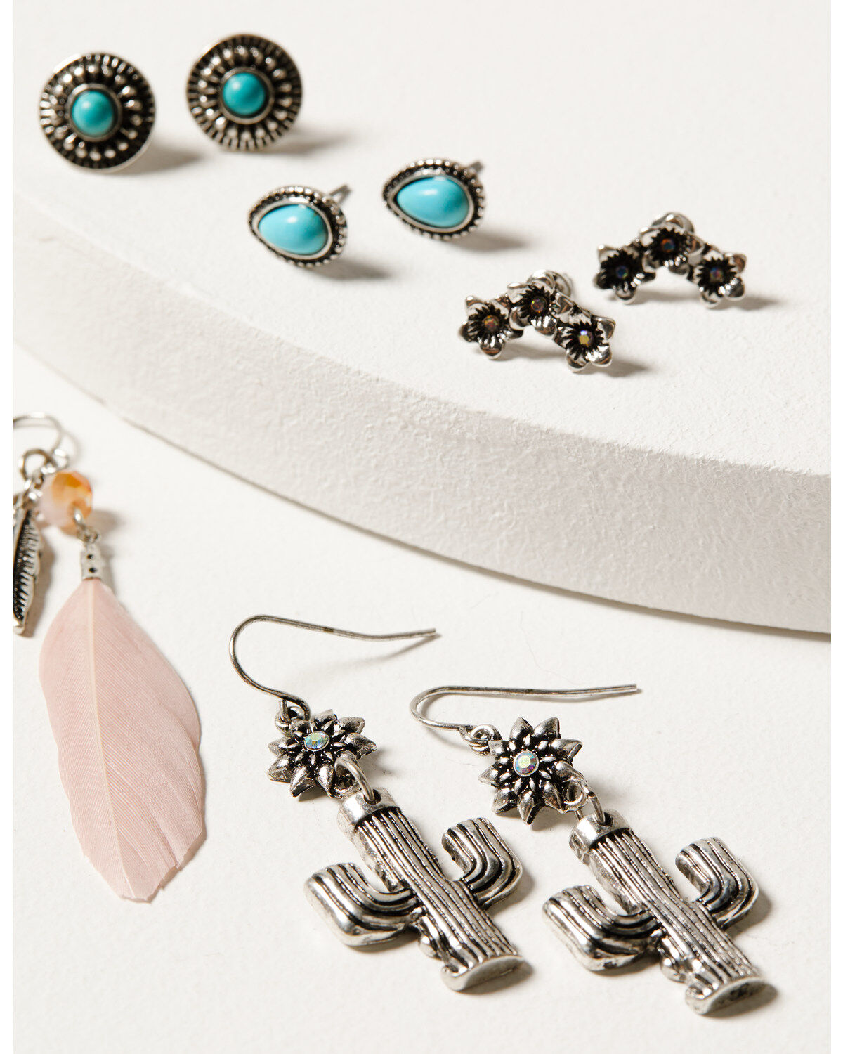 Shyanne Women's Prism Skies Feather Earring 6-Piece Set