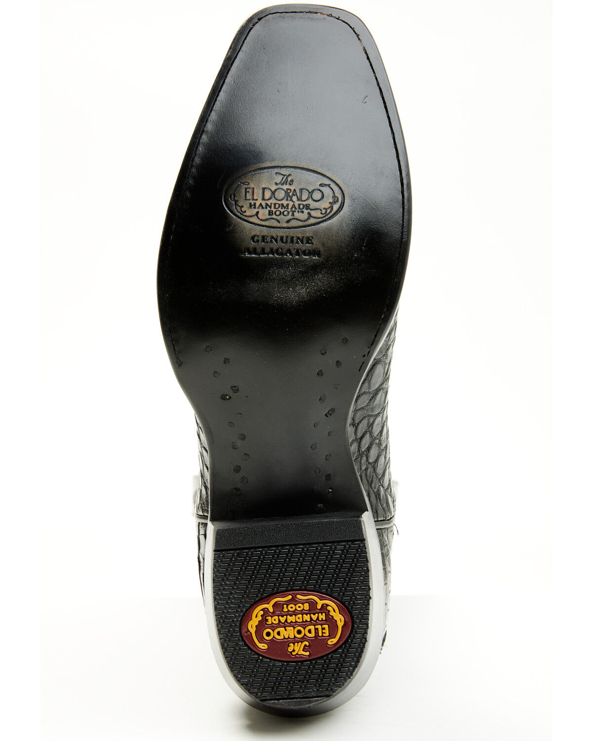 El Dorado Men's Exotic American Alligator Western Boots - Square Toe