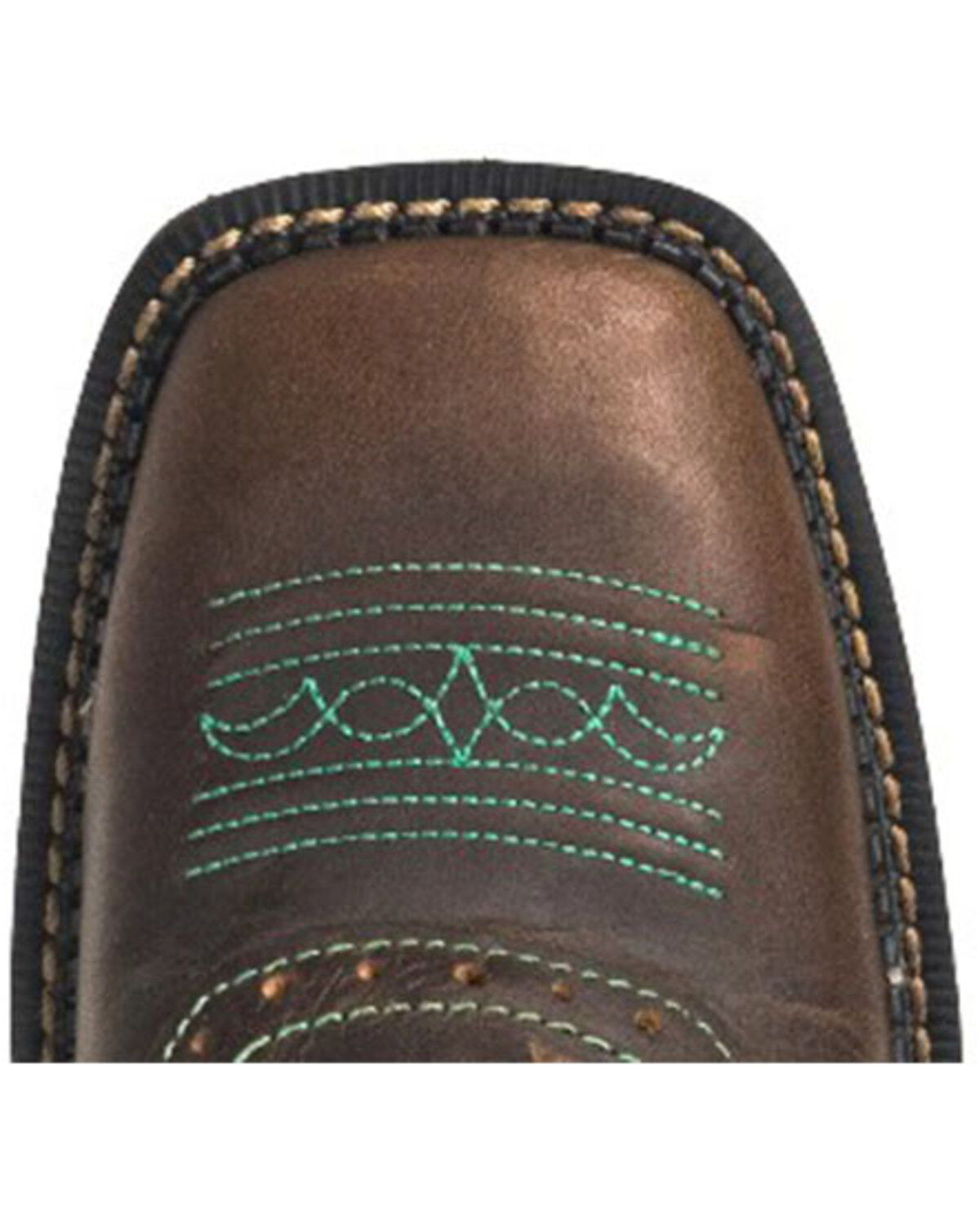 Justin Women's Mandra Chocolate Western Boots - Broad Square Toe