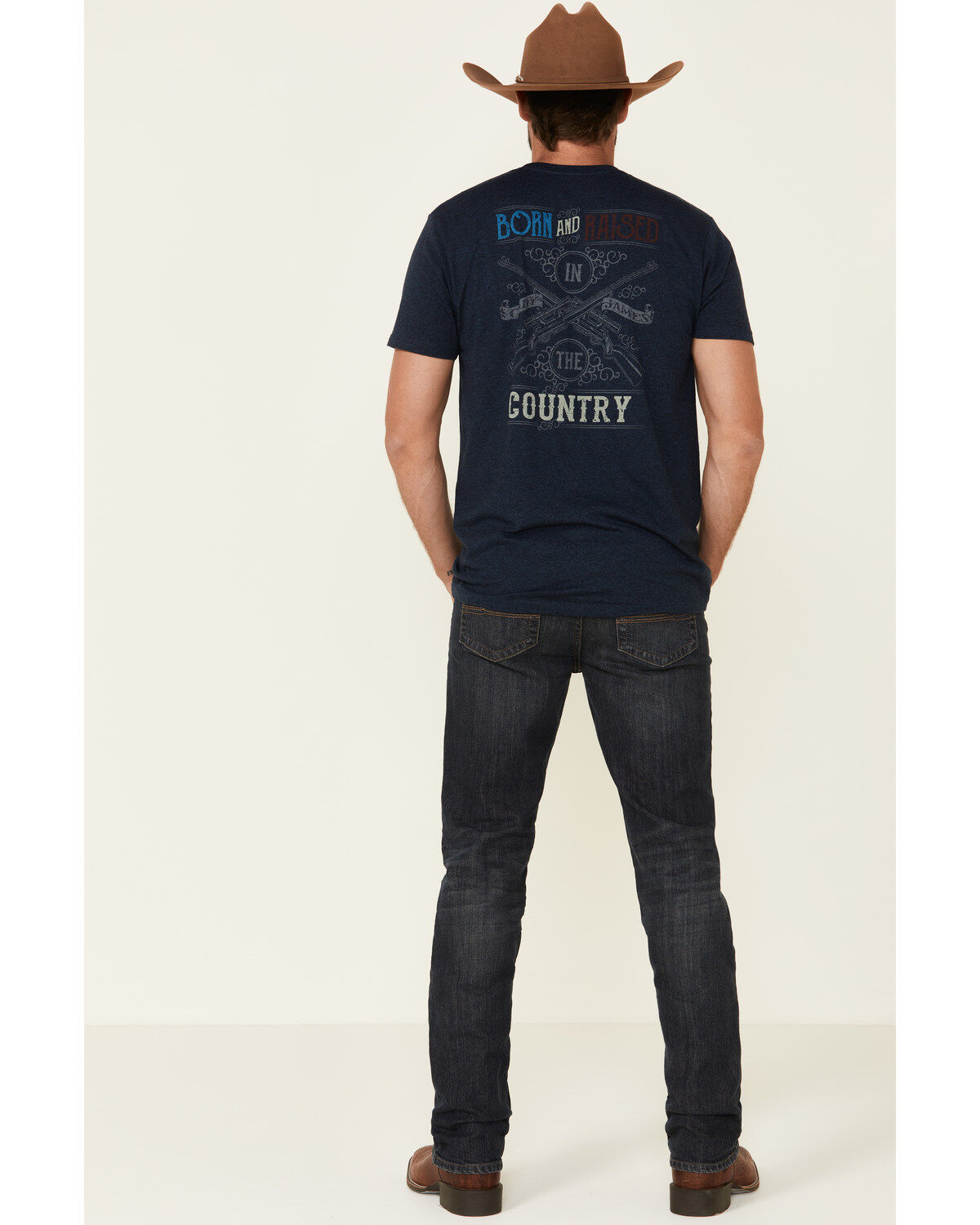 Cody James Men's Barn Sour Dark Wash Slim Straight Stretch Denim Jeans