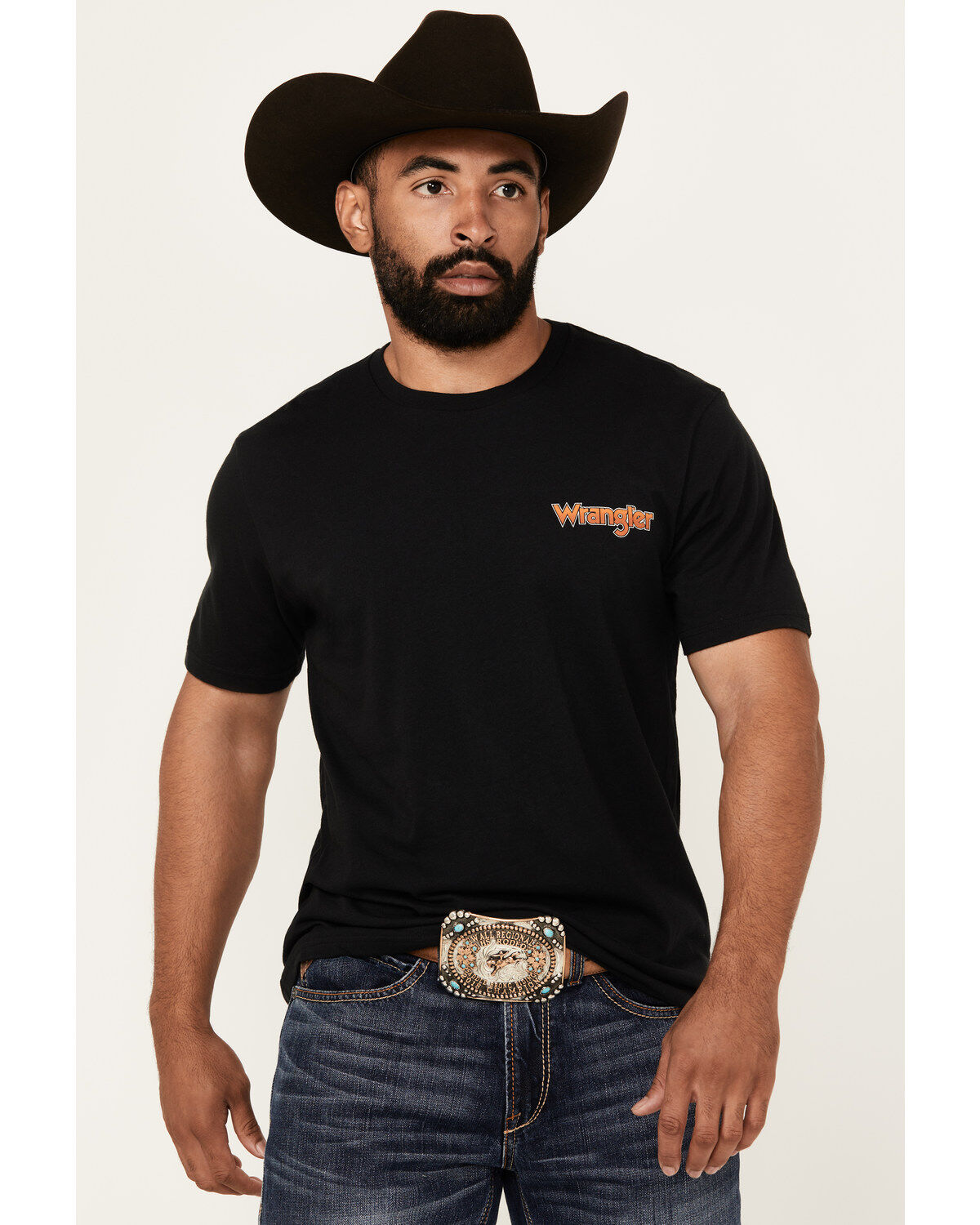 Wrangler Men's Boot Barn Exclusive Bucking Cowboy Short Sleeve Graphic T-Shirt