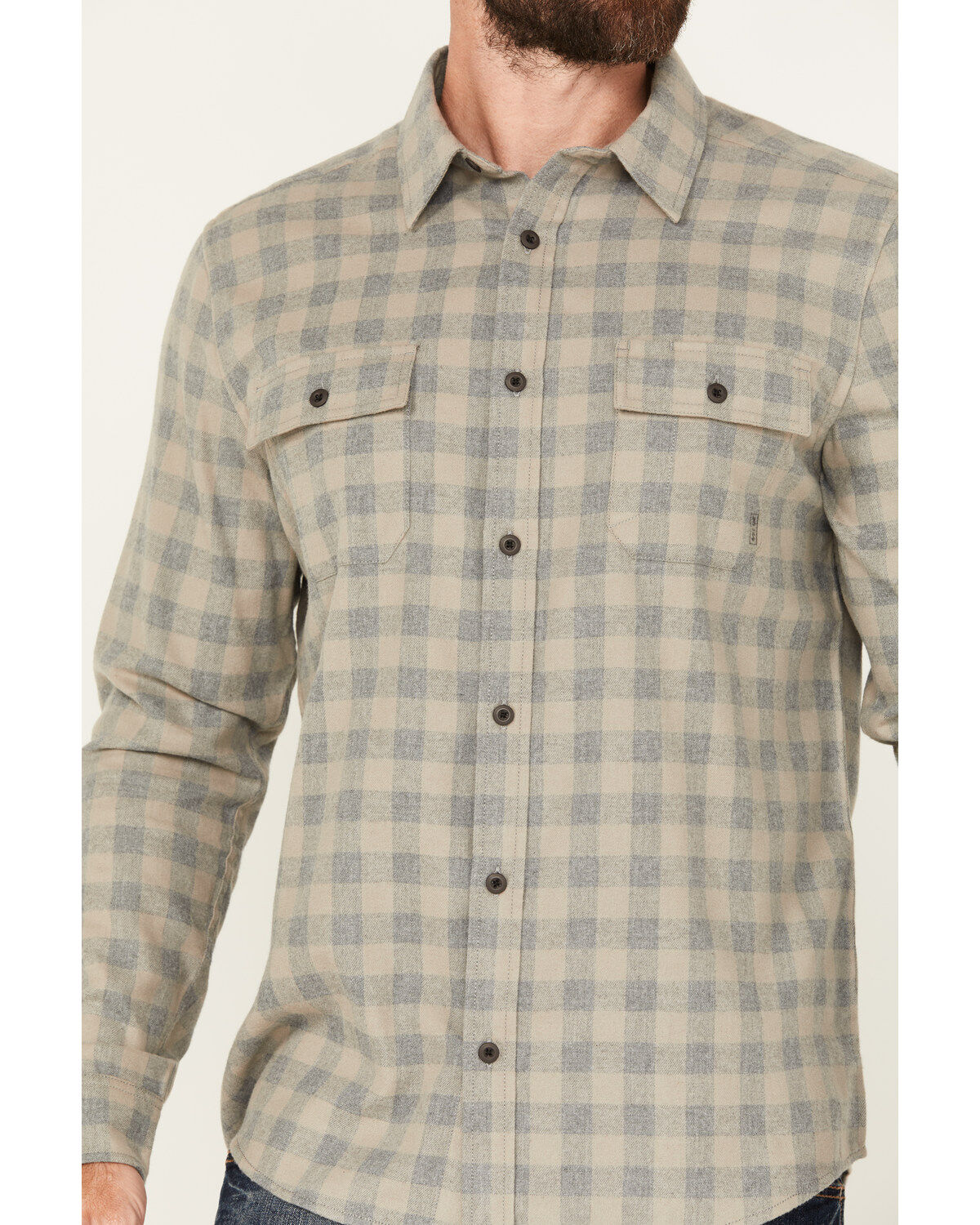 Brothers and Sons Men's Briscoe Everyday Plaid Print Long Sleeve Button Down Flannel Shirt