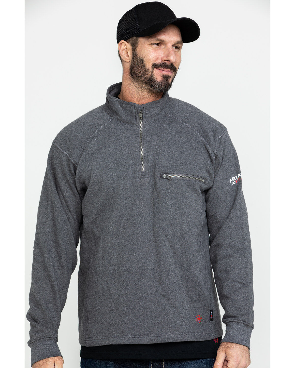 Ariat Men's FR Rev 1/4 Zip Work Pullover - Tall