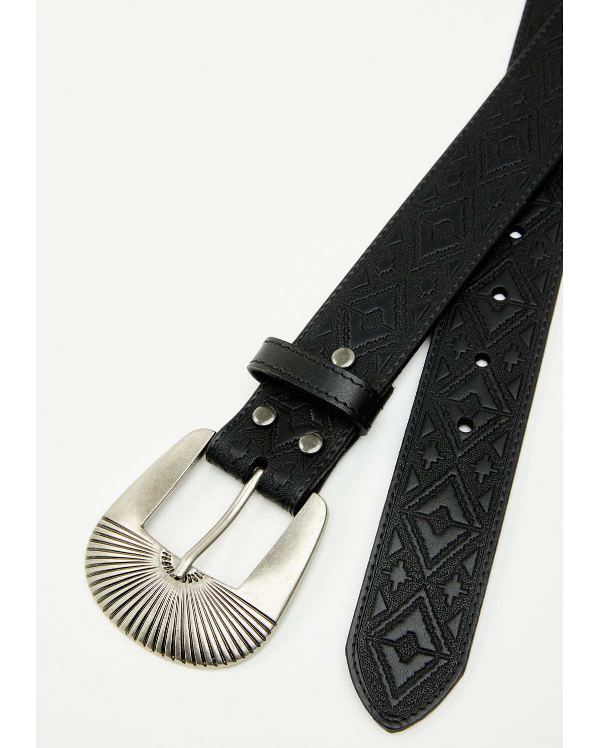 Shyanne Women's Everly Southwestern Embossed Sunrise Buckle Belt