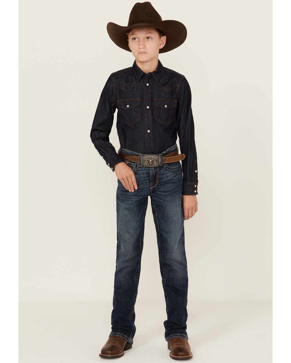 Ariat Boys' Relaxed Bootcut Denim Jeans