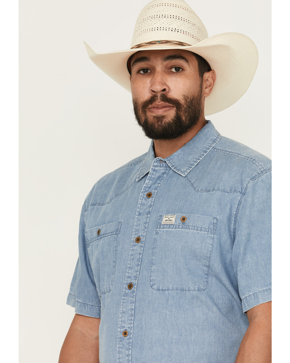 Kimes Ranch Men's Shifter Solid Short Sleeve Button-Down Western Shirt