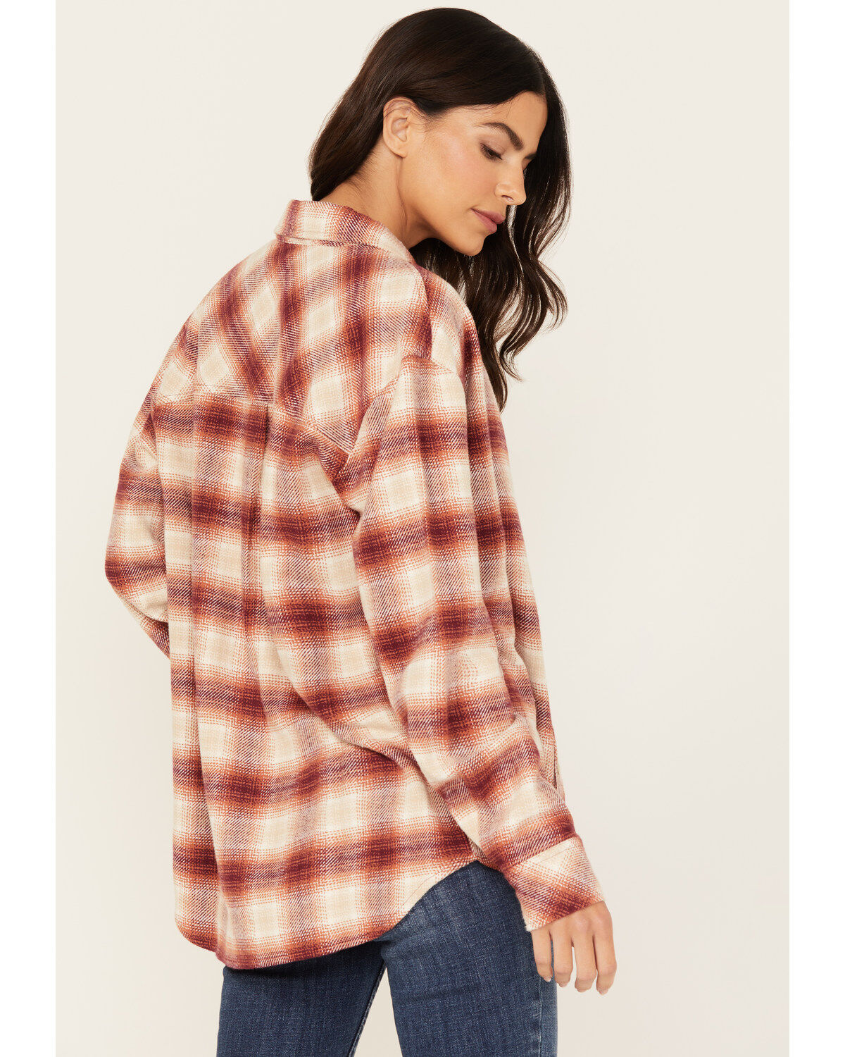 Idyllwind Women's Roby Plaid Print Long Sleeve Snap Shirt