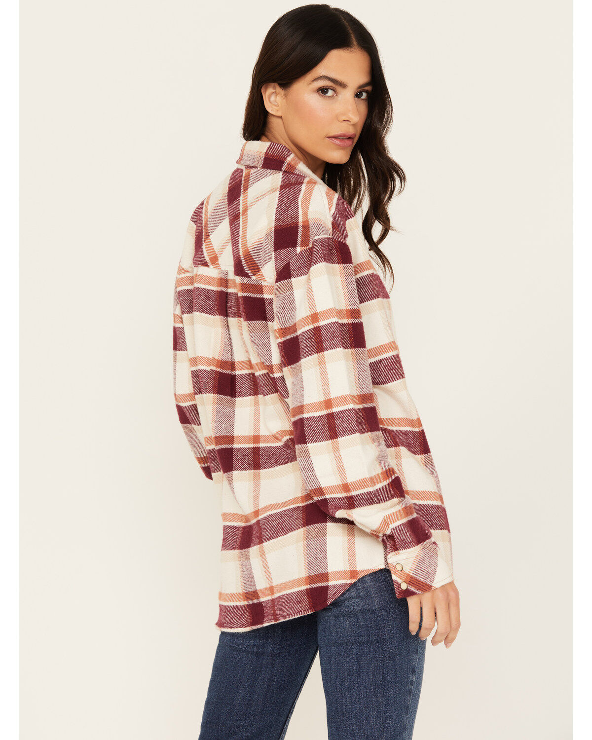 Idyllwind Women's Rendon Plaid Print Long Sleeve Snap Flannel