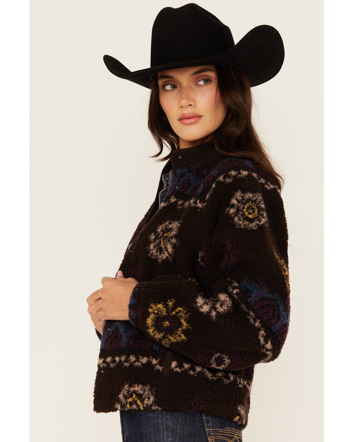 Shyanne Women's Printed Sherpa Jacket