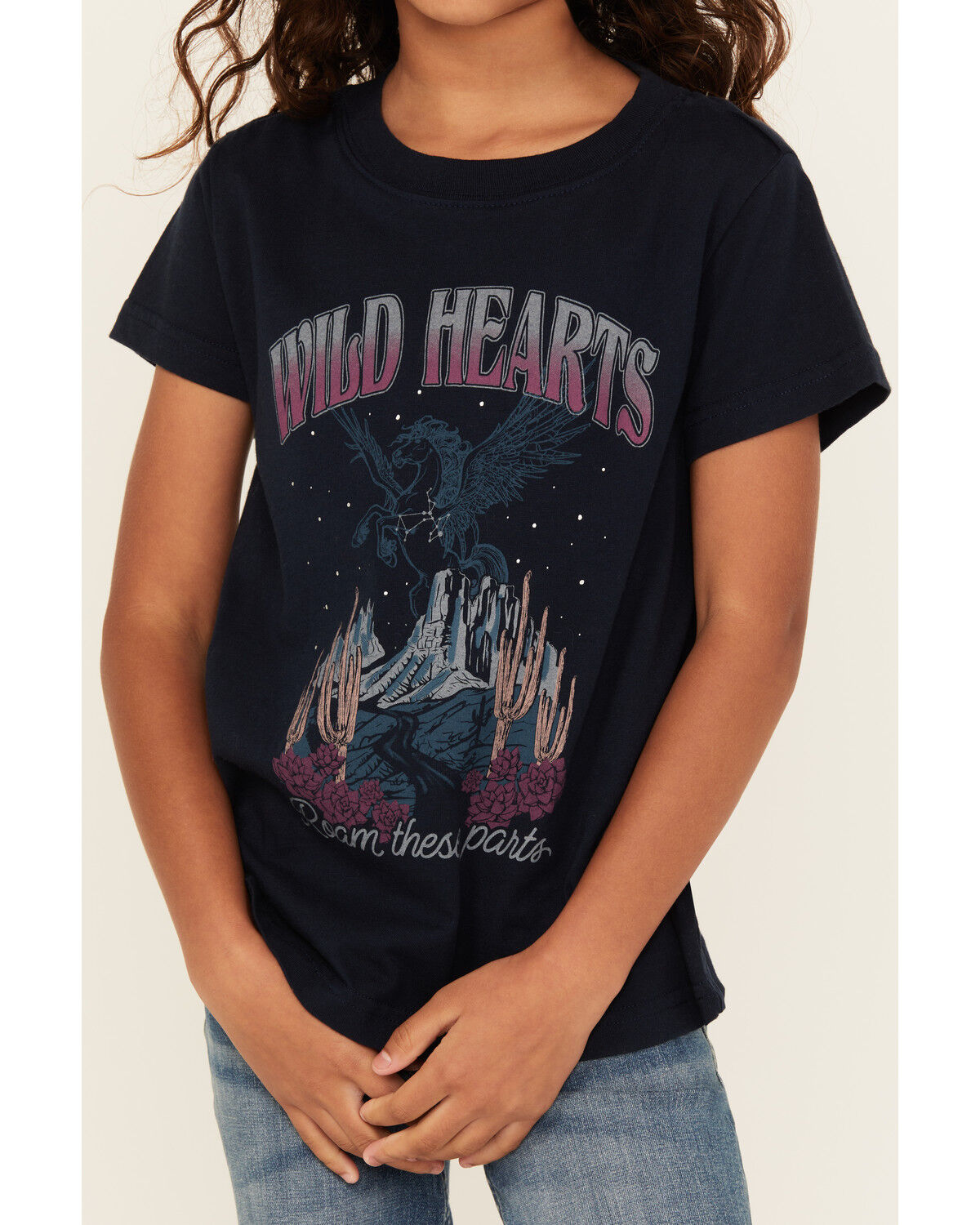 Shyanne Girls' Wild Hearts Short Sleeve Graphic Tee
