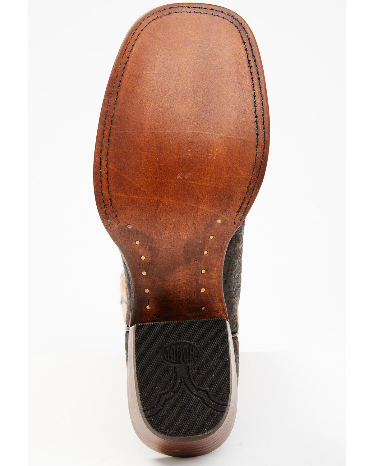 Hondo Boots Men's Bullhide Western Boots - Broad Square Toe