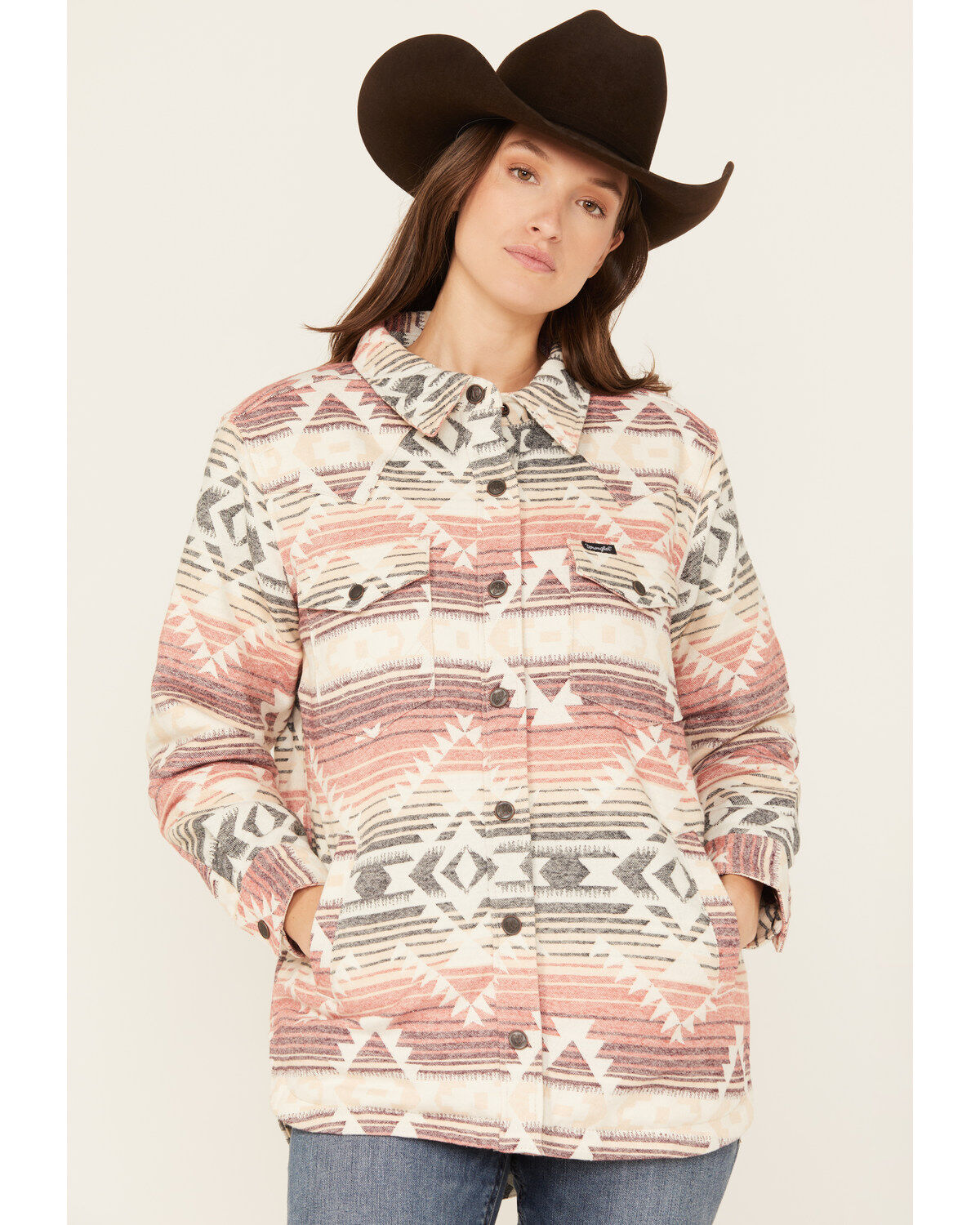 Wrangler Retro Women's Jacquard Southwestern Print Shacket