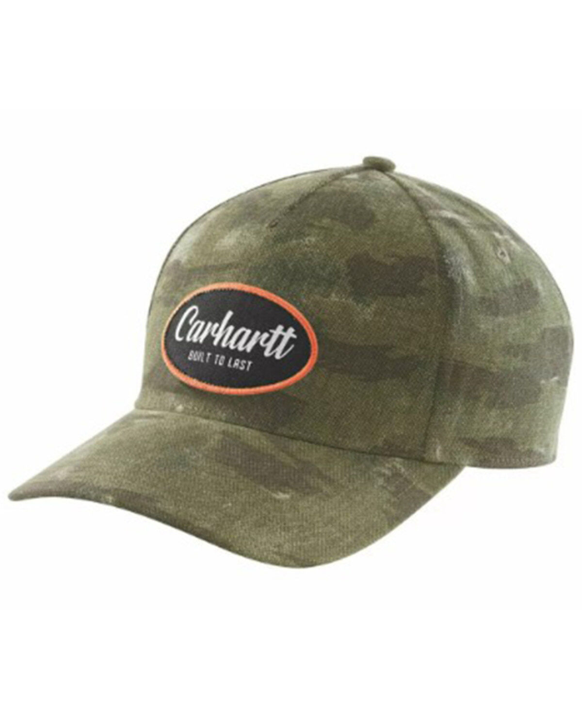 Carhartt Men's Logo Patch Camo Print Built To Last Ball Cap