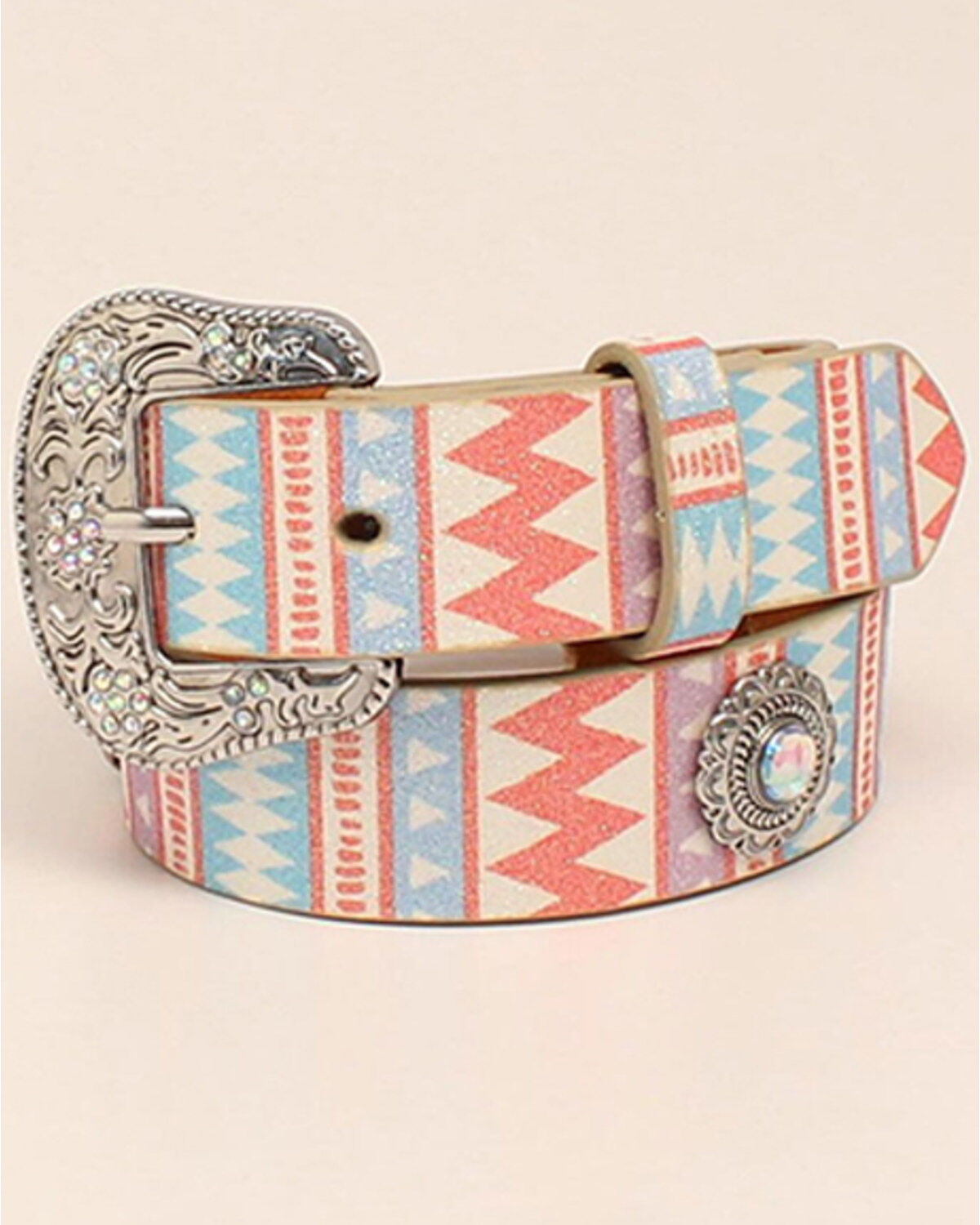 Angel Ranch Girls' Glitter Spindle Router Belt