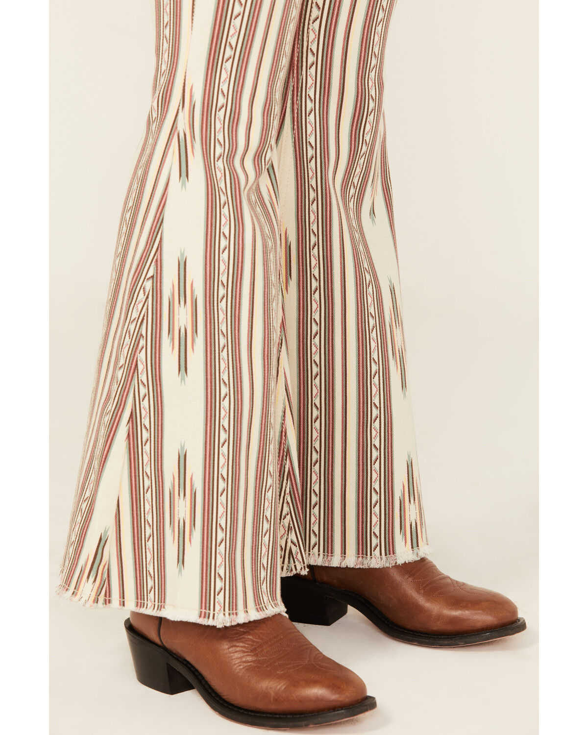 Rock & Roll Denim Girls' Southwestern Striped Flare Stretch Denim Jeans