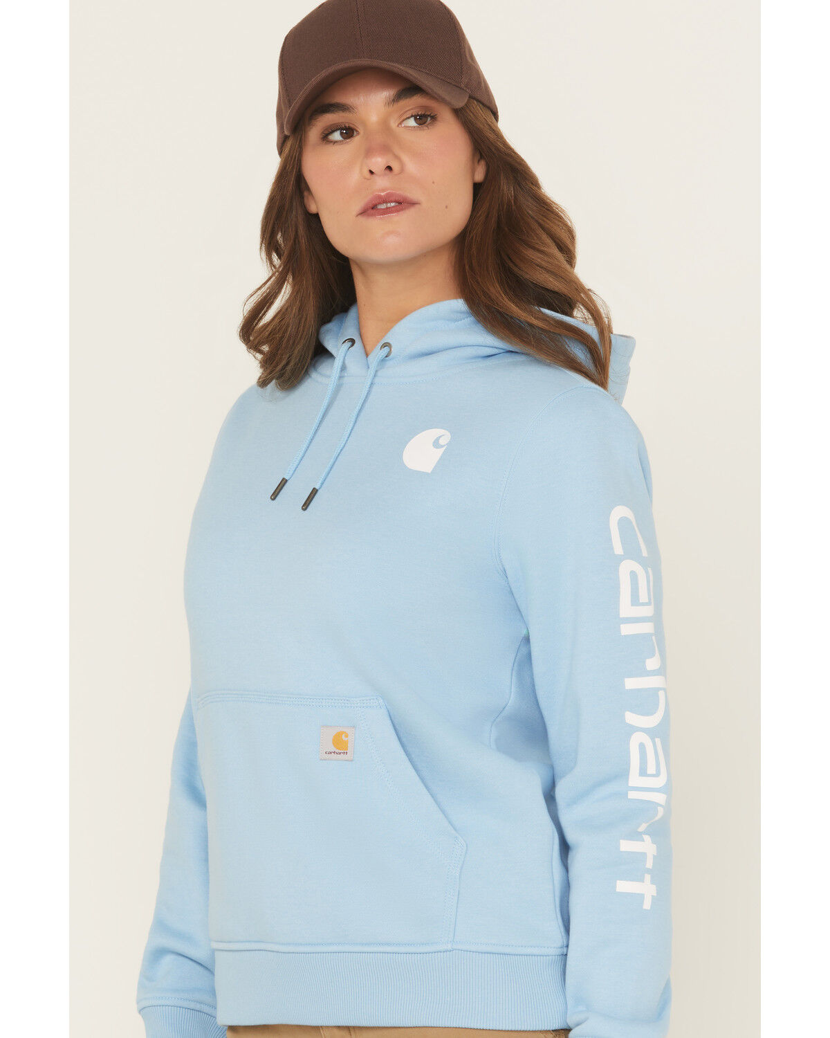 Carhartt Women's Relaxed Fit Midweight Logo Graphic Hoodie