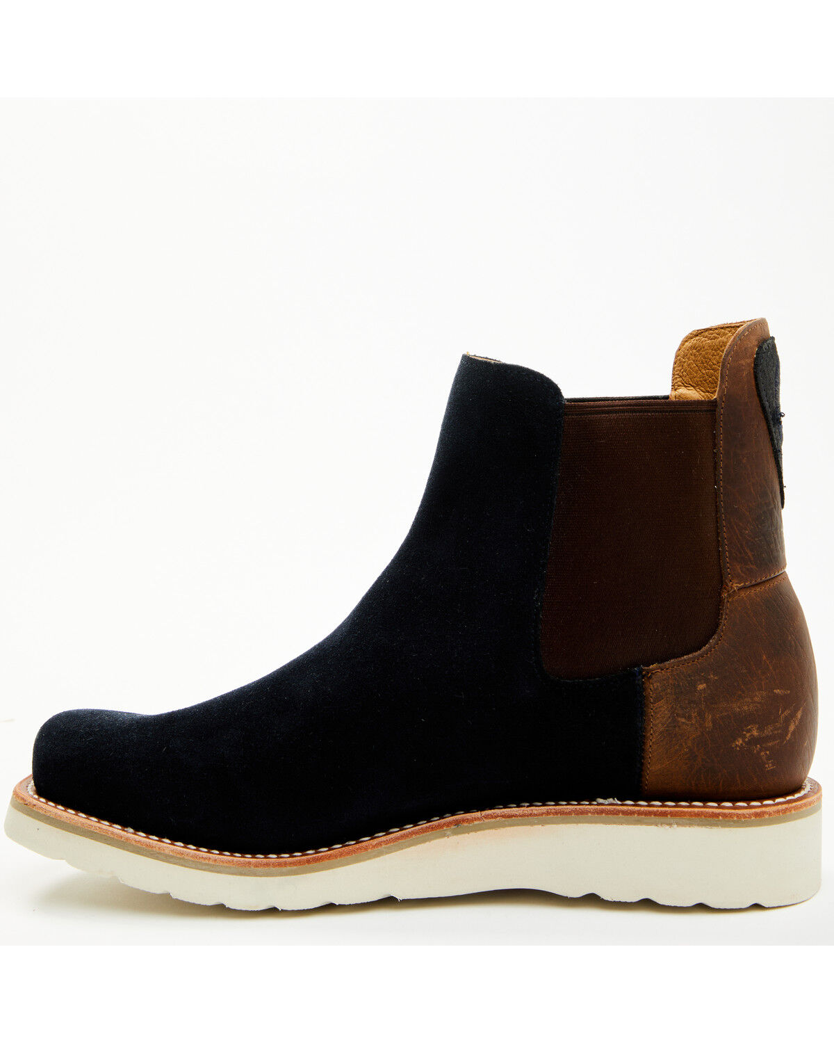 Horse Power Men's Marine Suede Chelsea Boots - Square Toe