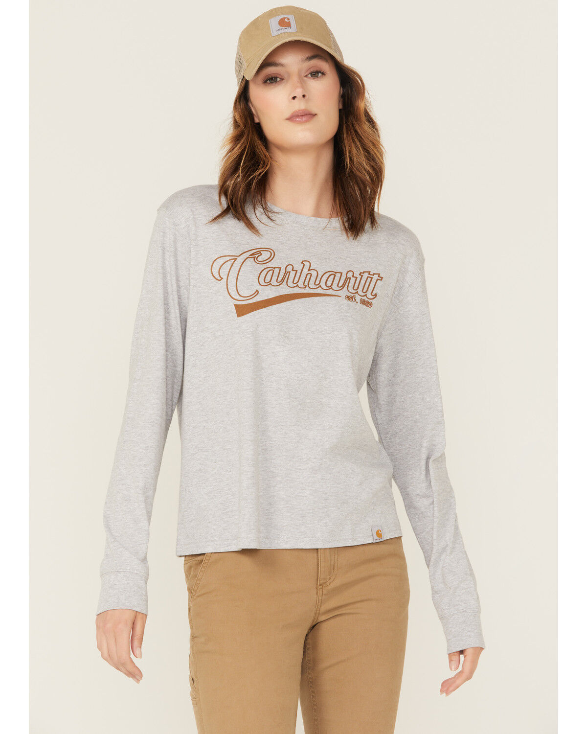 Carhartt Women's Tencel® Fiber Series Loose Fit Long Sleeve graphic Work Shirt