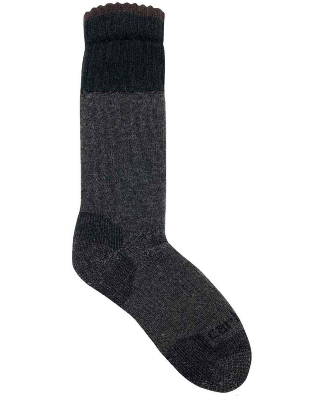 Carhartt Men's Black Heavyweight Synthetic-Wool Blend Boot Socks