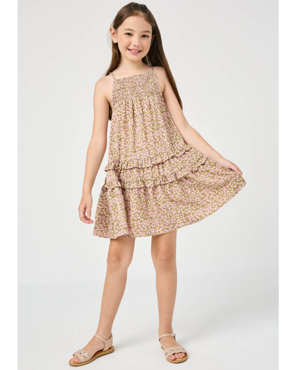 Hayden Girls' Sleeveless Smocked Mini Dress