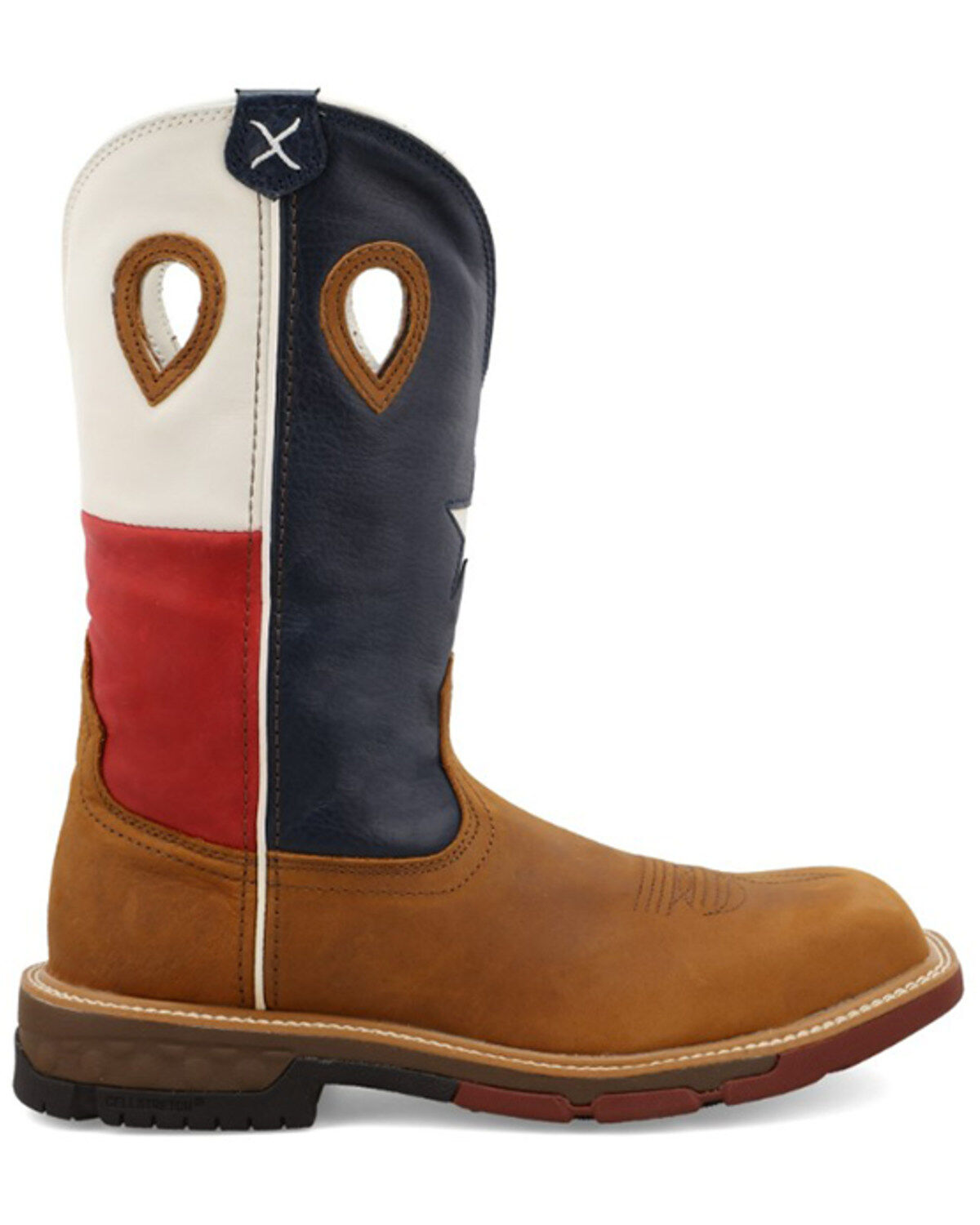 Twisted X Men's Texas Flag Western Work Boots - Nano Composite Toe