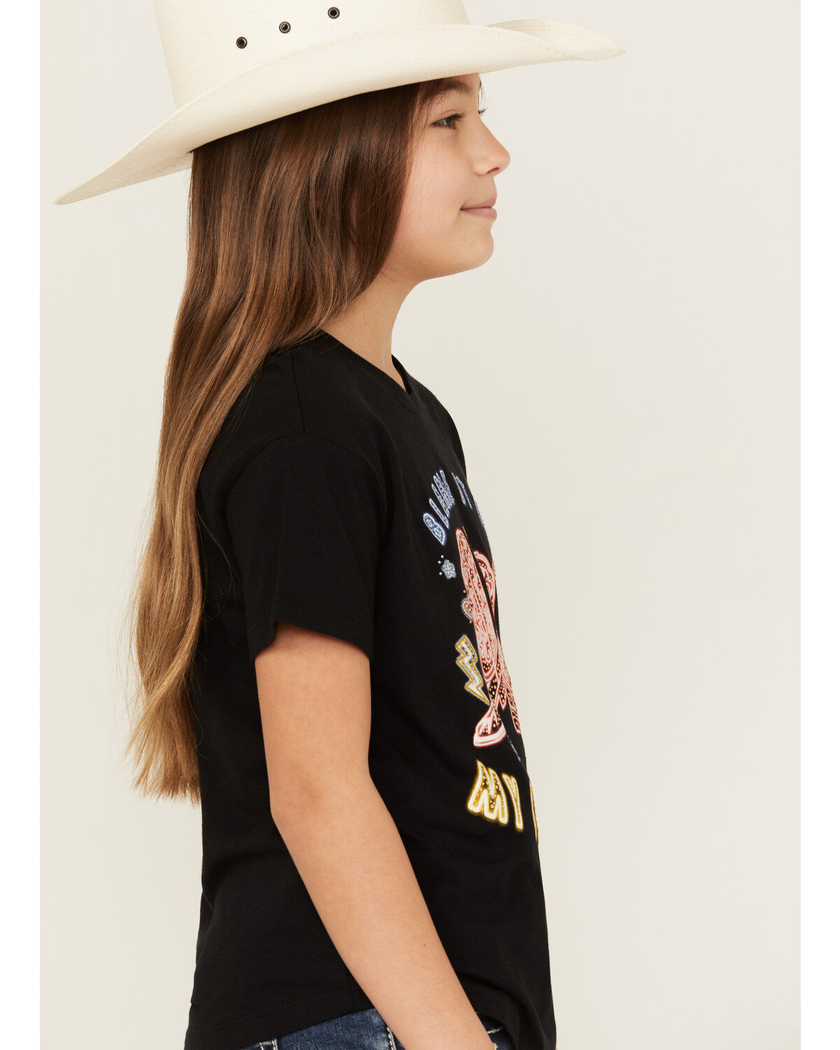Buttercup Girls' Blame It On My Boots Short Sleeve Graphic Tee